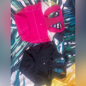 Lululemon scoop neck tank bundle hot pink and black